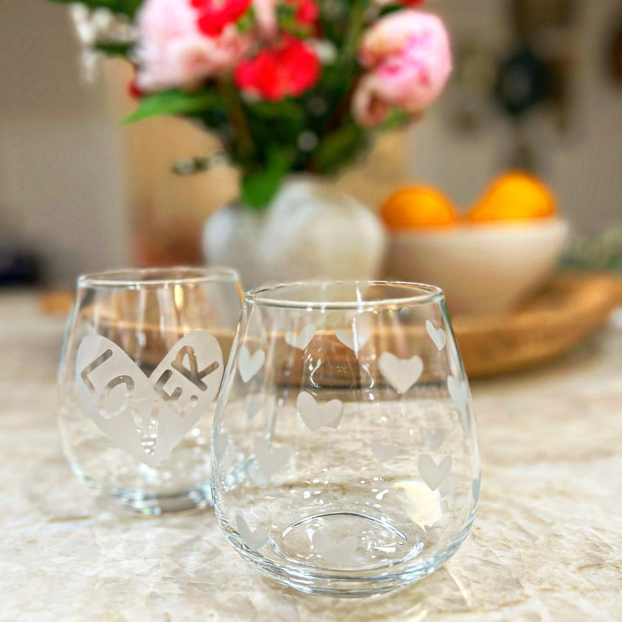 All the Hearts Stemless Wine/Juice Glass